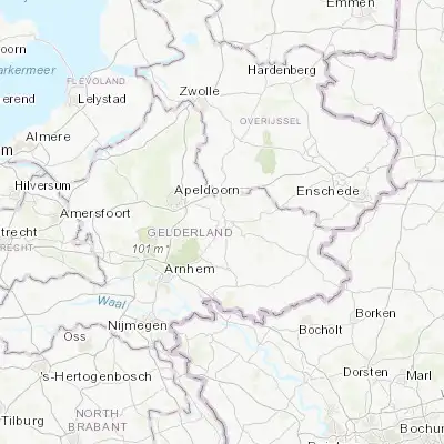 Map showing location of Zutphen (52.138330, 6.201390)