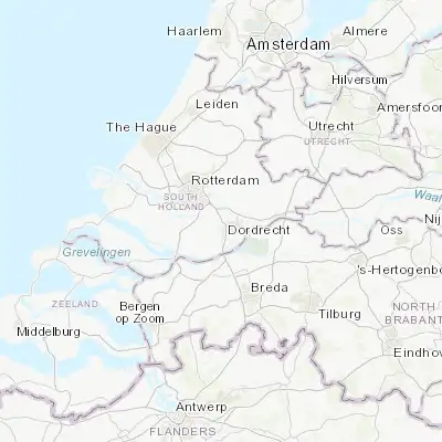 Map showing location of Zwijndrecht (51.817500, 4.633330)