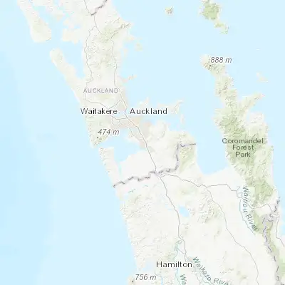Map showing location of Manurewa (-37.018200, 174.880190)