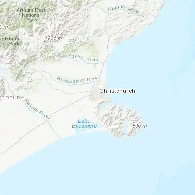Map showing location of Spreydon (-43.556700, 172.616890)
