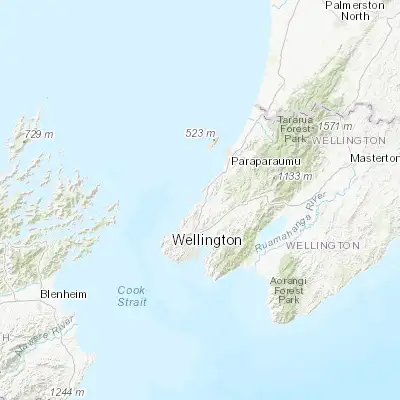 Map showing location of Titahi Bay (-41.100000, 174.833330)
