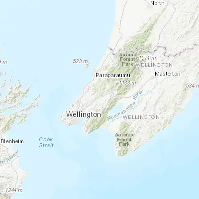 Map showing location of Upper Hutt (-41.138270, 175.050200)