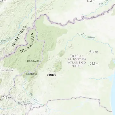 Map showing location of Bonanza (14.028850, -84.591030)