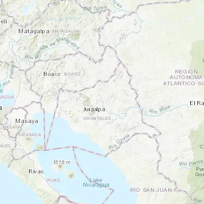 Map showing location of La Libertad (12.216350, -85.165950)