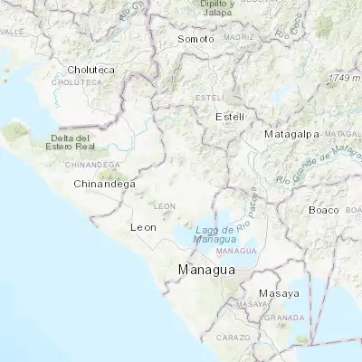 Map showing location of Larreynaga (12.676920, -86.571930)