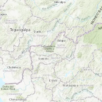 Map showing location of San Fernando (13.677550, -86.314860)