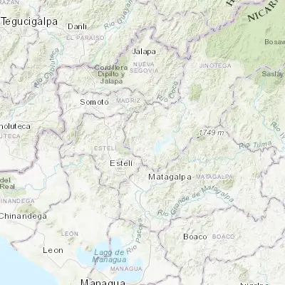 Map showing location of San Rafael del Norte (13.212480, -86.110890)