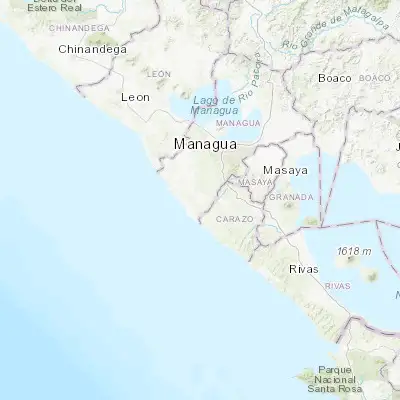 Map showing location of San Rafael del Sur (11.848540, -86.438390)