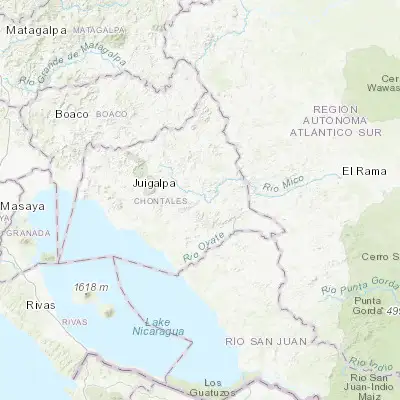 Map showing location of Villa Sandino (12.048300, -84.993620)