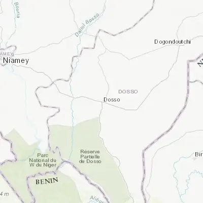 Map showing location of Dosso (13.049000, 3.193700)