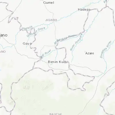 Map showing location of Chakwama (11.559650, 9.664070)