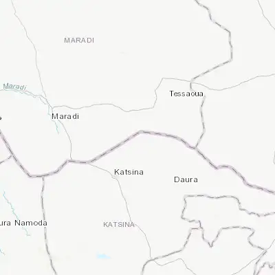 Map showing location of Dankama (13.297820, 7.794920)