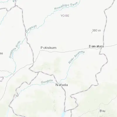 Map showing location of Daura (11.554100, 11.406000)