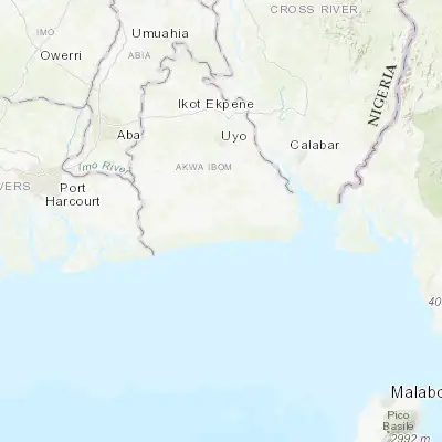 Map showing location of Eket (4.642310, 7.924380)