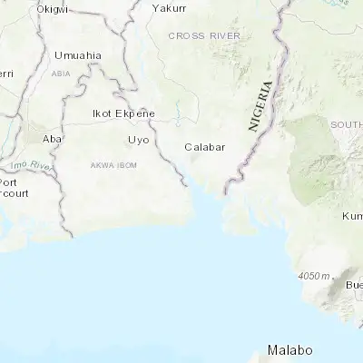 Map showing location of Esuk Oron (4.802930, 8.253410)