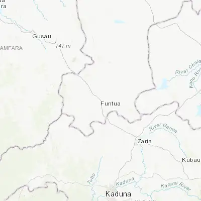 Map showing location of Funtua (11.523510, 7.311740)
