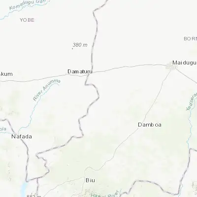 Map showing location of Goniri (11.484510, 12.312640)