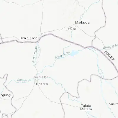 Map showing location of Goronyo (13.442260, 5.672340)