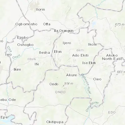 Map showing location of Igbara-Odo (7.502510, 5.062580)