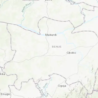 Map showing location of Igbor (7.451230, 8.608050)