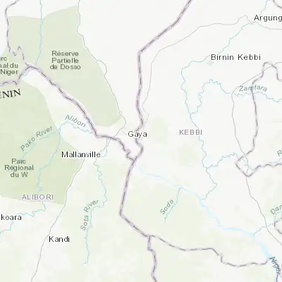 Map showing location of Kamba (11.851720, 3.654780)