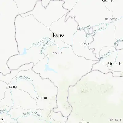 Map showing location of Kibiya (11.528000, 8.661080)
