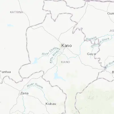 Map showing location of Kura (11.772320, 8.426310)