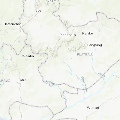 Map showing location of Kwolla (8.903610, 9.290860)