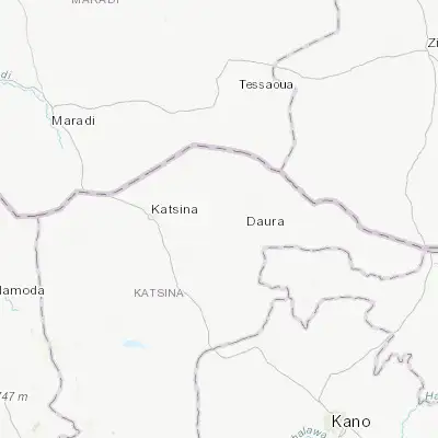 Map showing location of Mashi (12.980440, 7.947030)