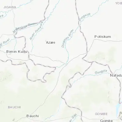 Map showing location of Misau (11.313700, 10.466640)
