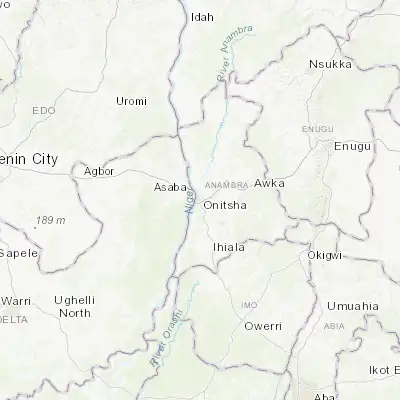 Map showing location of Onitsha (6.149780, 6.785690)