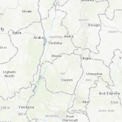 Map showing location of Orlu (5.795650, 7.035130)