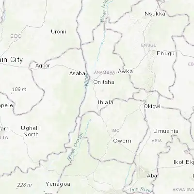 Map showing location of Ozubulu (5.957530, 6.853050)