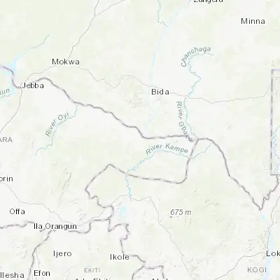 Map showing location of Patigi (8.728510, 5.755610)