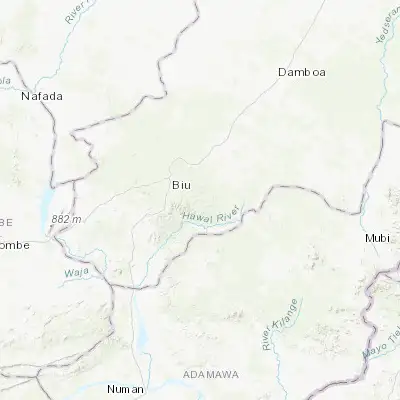 Map showing location of Shaffa (10.506730, 12.333150)