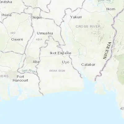 Map showing location of Uyo (5.051270, 7.933500)