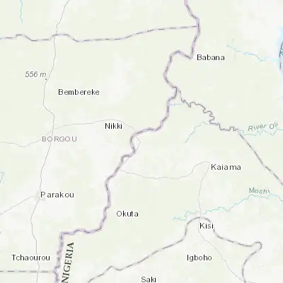 Map showing location of Yashikira (9.767940, 3.398000)