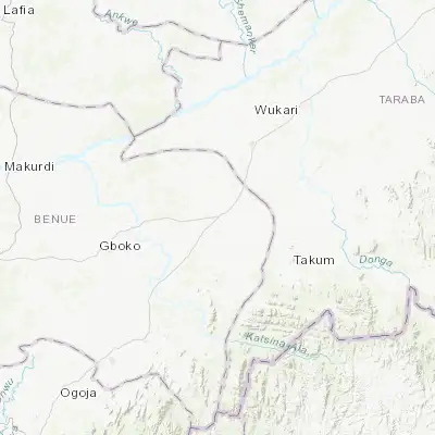 Map showing location of Zaki Biam (7.506710, 9.610400)
