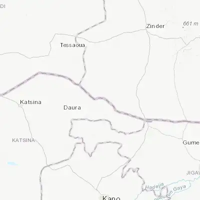 Map showing location of Zango (13.053130, 8.485740)