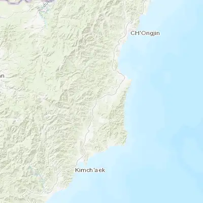 Map showing location of Hau-ri (41.200560, 129.470280)