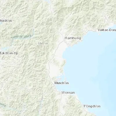 Map showing location of Sinsang-ni (39.650280, 127.405830)