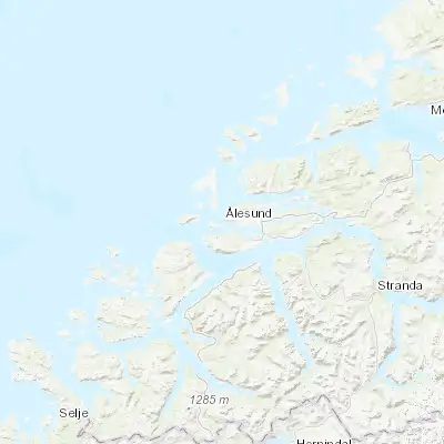 Map showing location of Ålesund (62.472250, 6.154920)