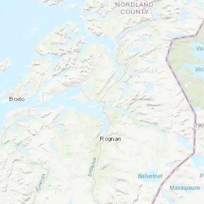 Map showing location of Fauske (67.258830, 15.391810)