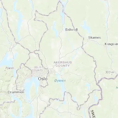 Map showing location of Kløfta (60.074070, 11.138050)