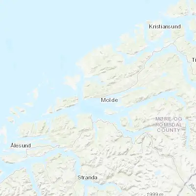 Map showing location of Molde (62.737520, 7.159120)