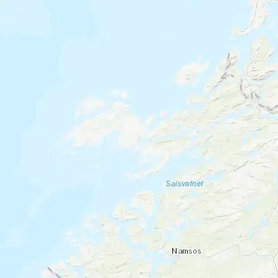 Map showing location of Rørvik (64.862010, 11.237340)