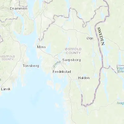 Map showing location of Sarpsborg (59.283910, 11.109620)