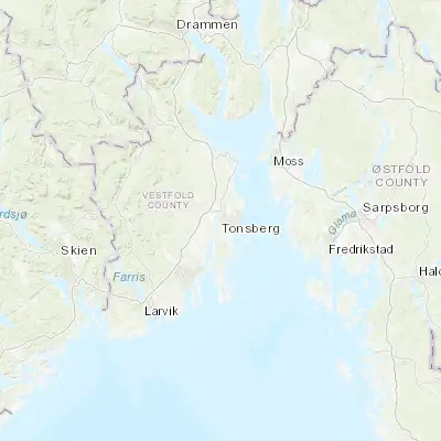 Map showing location of Tønsberg (59.267540, 10.407620)