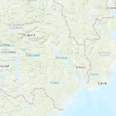 Map showing location of Ulefoss (59.282450, 9.265480)