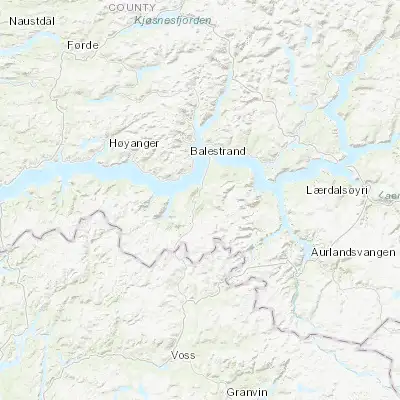 Map showing location of Vik (61.057120, 6.578060)